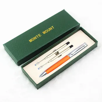 

rosewood metal Ballpoint Pen. Gift Boxes High Quality Office new pen & School stationery & Writing Metal gifts pen