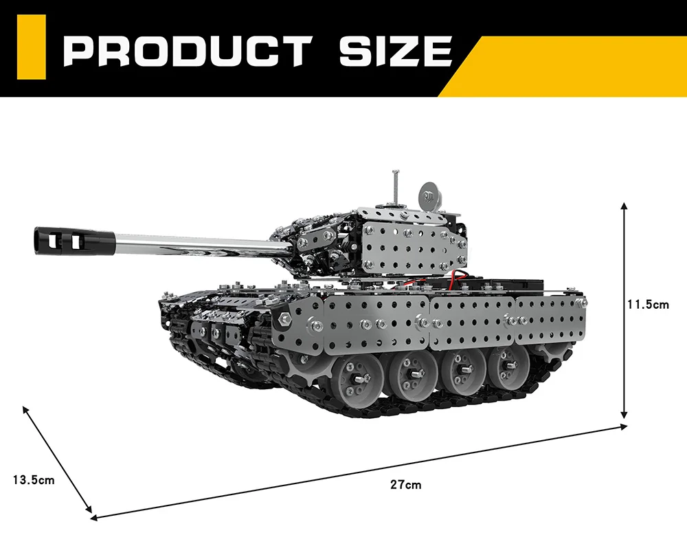 rc Танк из нержавеющей стали в сборе пульт дистанционного управления Танк комплект RC Военный танк набор кирпичи, совместимые с модельными строительными блоками