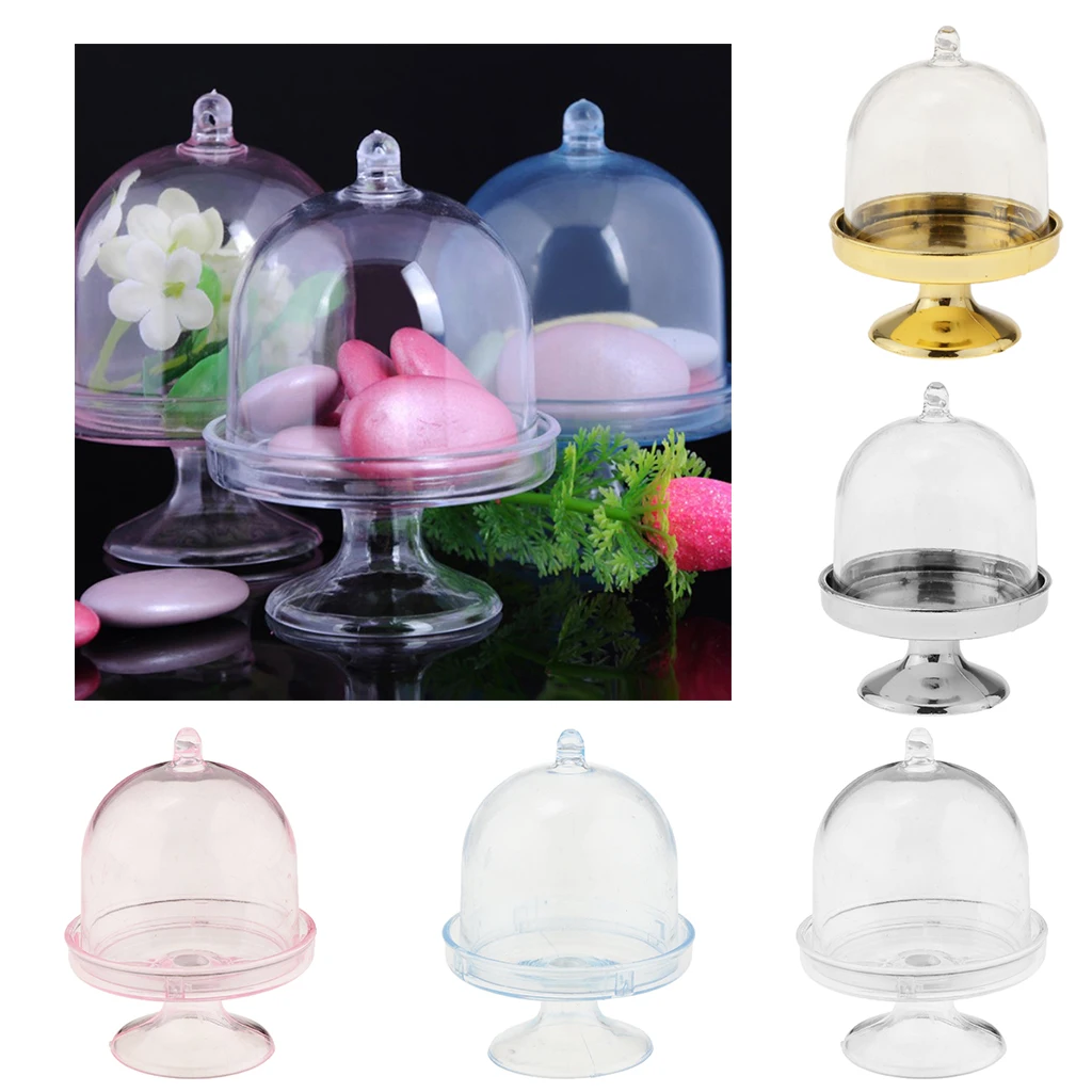 12Pieces Acrylic Cup Shape Candy Box Sweet Gift Box Party Home Decoration