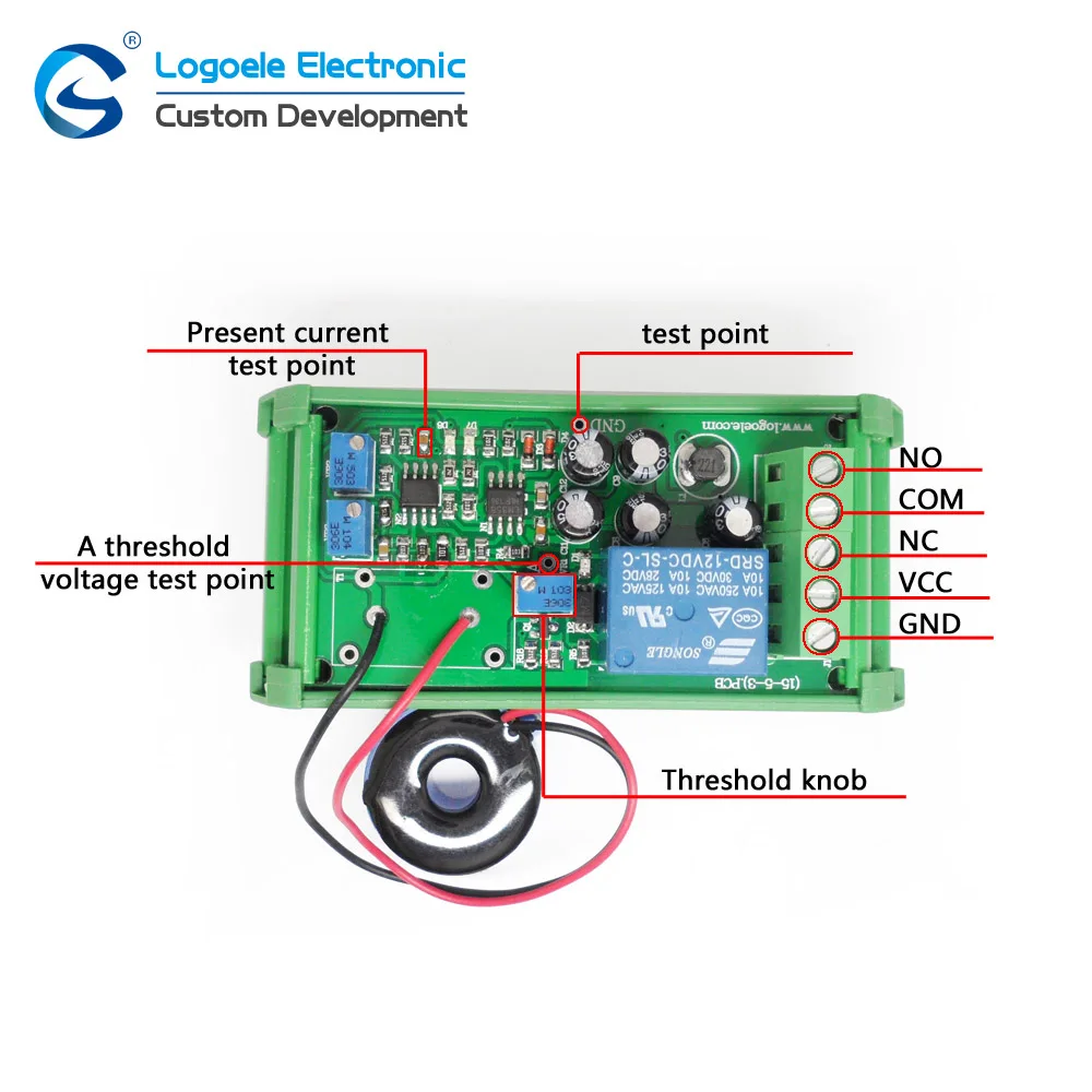 Высокое качество AC 0-50A DC24V ток переключатель сенсорного модуля выход AC 0-5A полный спектр линейный детектор