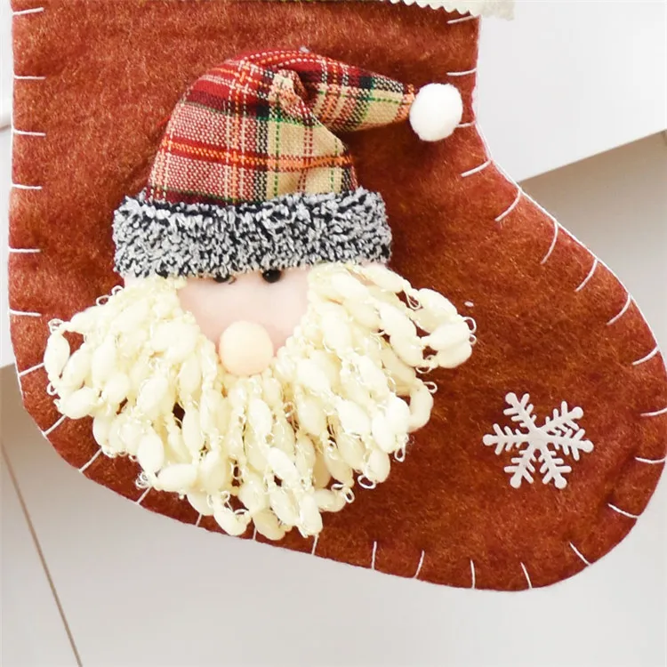 Праздничный декор, рождественские чулки, носки, Санта-Клаус, конфетный подарок, сумка, украшение на рождественскую елку, висячие украшения для дома, Kerst Zakjes