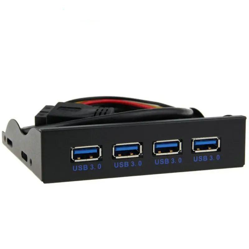 USB 3 0 4 Ports Front Panel HUB Combo Adapter Bracket USB3 0 Bay Internal with