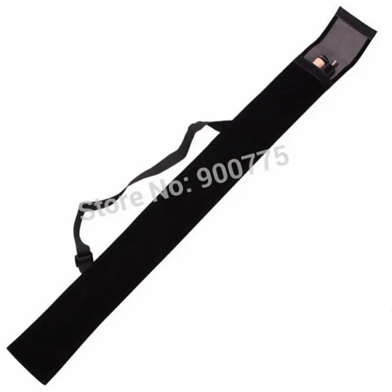 

1B1S Pool cue case 1/2 billiard stick case in black soft fabric pool cue accessories
