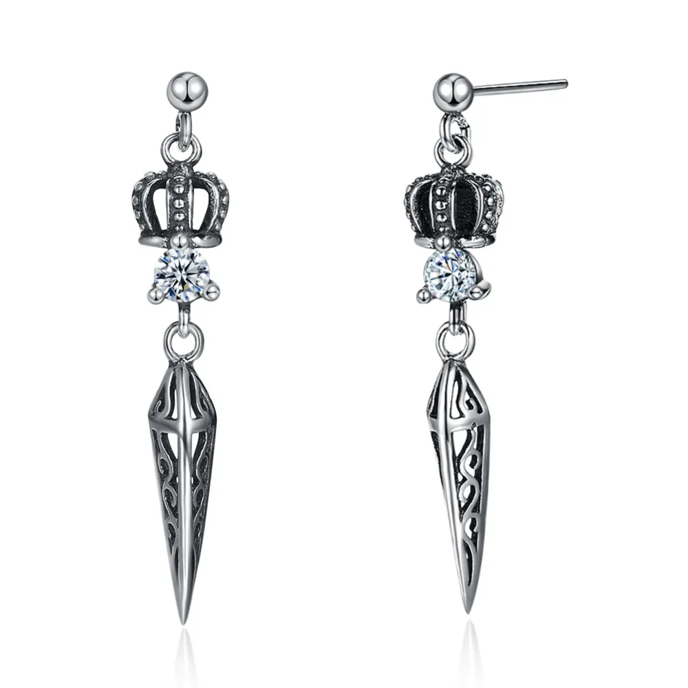 100 Lekani S925 Retro Fashion Crown Earrings Sve238 Jewelry 100 Lekani S925 Retro Fashion Crown Earrings Sve238 Jewelry Whole Website Factory Direct In Drop From Accessories On