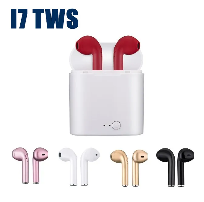 

I7 i7s TWS Wireless Headphone in-ear Bluetooth Earphone Earbuds Headset With Mic For Phone iPhone Android