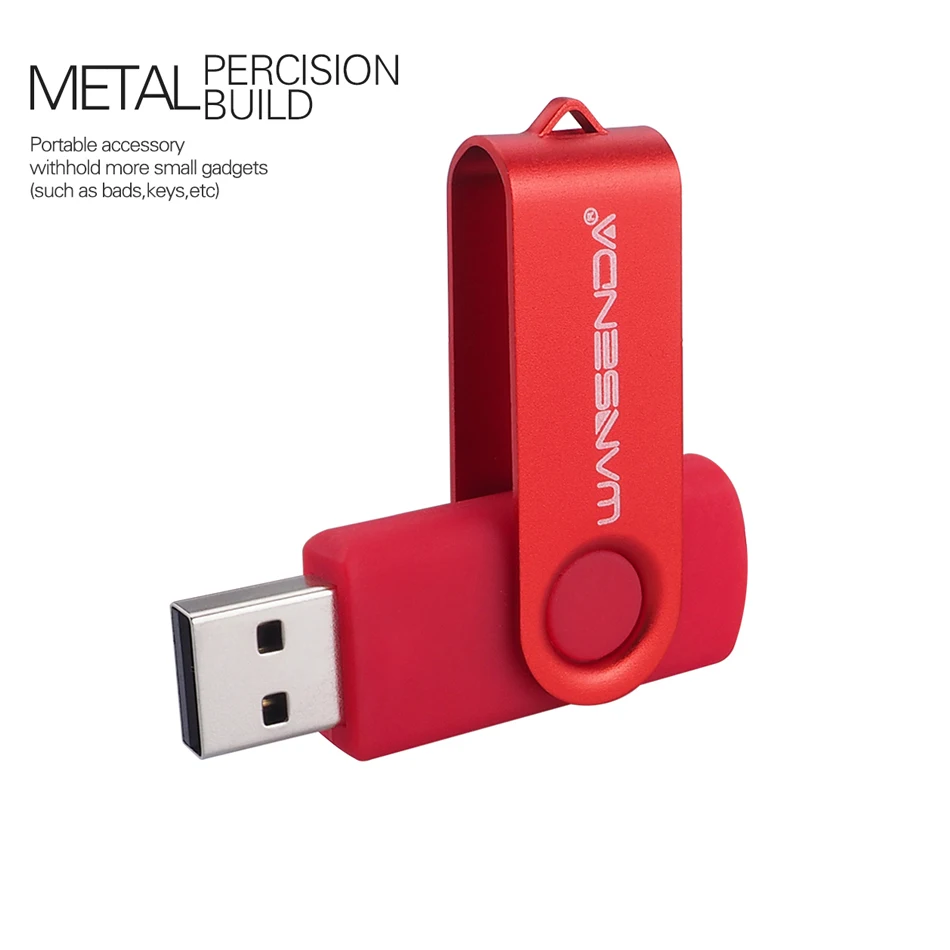 Флэш накопитель wansenda Flash Drive Вращающаяся ручка диск 8 ГБ 16 32 64 Гб 128 256 Флешка