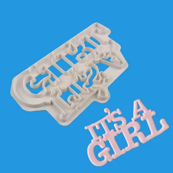 

IT S A GIRL Cake Mold 3D Beautiful Muffin Confectionery Mould For Cake Decorating Tools
