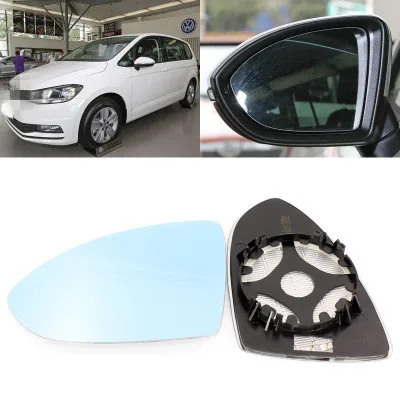 Для Volkswagen Touran L большое поле зрения голубое зеркало антибликовое Автомобильное зеркало заднего вида с подогревом модифицированное широкоугольное отражающее