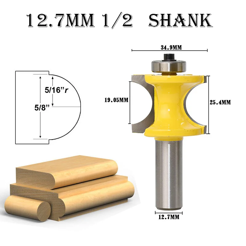 1/2 хвостовик паз язык гравировка концевые фрезы 12,7 мм концевые фрезы дерево отделка фрезы Инструмент