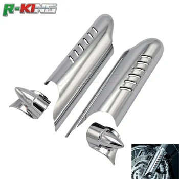 

Chrome Fork Lower Leg Deflectors Shield Cover For Harley Touring FLHT FLH FLTR FLHX Bagger Road King Electra Glide 2000-2013