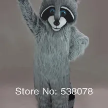 Милый костюм талисмана из енота для взрослых, плюшевый енот, мультяшный персонаж, Пасхальный праздник, маскотт, костюм, комплект, подходит SW1120