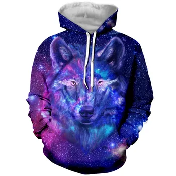 

New Mens Animal Wolf 3d Printed Hoodies Stary Wolf Hoodie for Men/Women Autumn Clothes Sweatshirt Unisex Tracksuit Dropshipping
