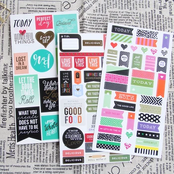 

ZFPARTY Today Self- adhesive Paper Sticker for Scrapbooking/ DIY Crafts/ Card Making Decoration