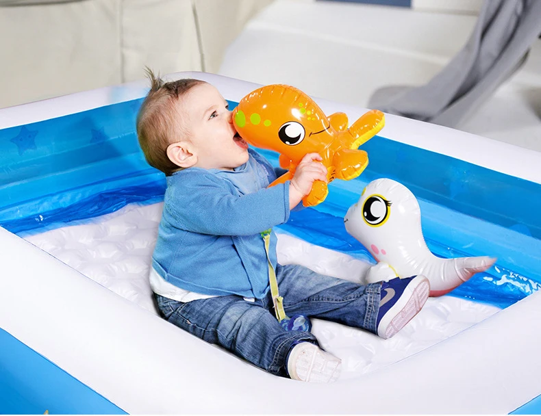 Swimming pool accessories Children's Home Use Paddling Pool Large Size Inflatable Square Swimming Pool Kids inflatable Pool