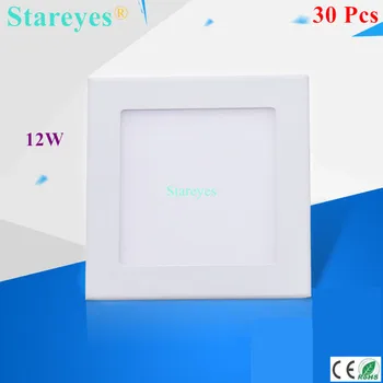 

Free shipping 30 pcs Square LED Panel Light 12W AC 85-265V 170mm 980Lm SMD 2835 lamp spotlight bulb led ceiling lighting