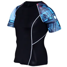 Arms Athletic Quick Skincare Body T-Shirt Basketball Running Fitness Wear Stretch Training Compression Clothing