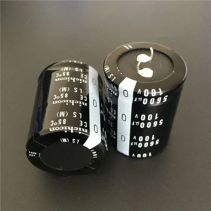 

2pcs 5600uF 100V NICHICON LS Series 35x45mm High Quality 100V5600uF Snap-in PSU Aluminum Electrolytic Capacitor