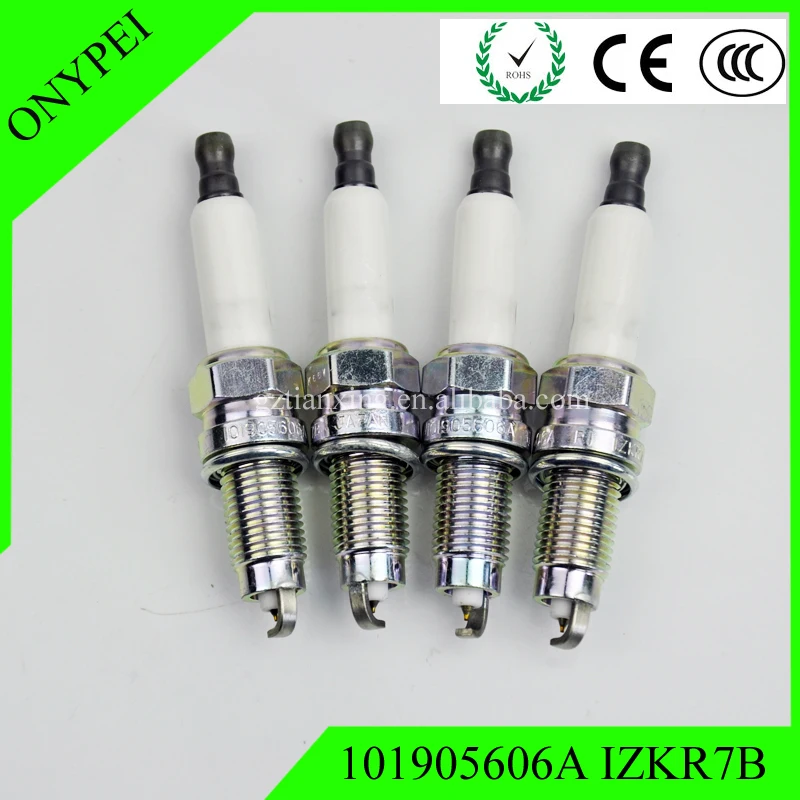 

101905606A IZKR7B 4pcs/lot Laser Iridium Spark Plug For A3 TT Eos Touareg 3.2L