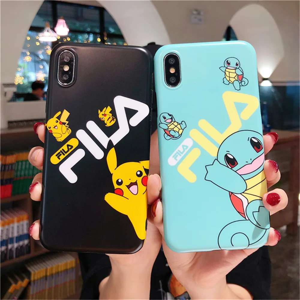 France sport brand Soft silicon cover case for iphone 6 6S S plus 7 7plus 8 8plus X XS XR MAX Japanese lovely anime phone cases |