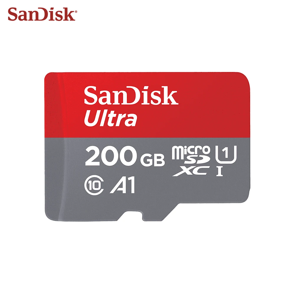 Новое поступление двойной флеш-накопитель Sandisk Micro SD карты A1 64 Гб 128 200 256 100 МБ/с. оригинальную карту TF 16 Гб оперативной памяти, 32 Гб встроенной памяти до 98 МБ/с. слот для карт памяти