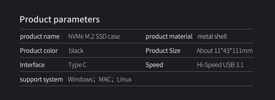 Blueendless M.2 портативный корпус жесткого диска ssd type c usb 3,0 msata корпус жесткого диска черный алюминиевый hdd caddy