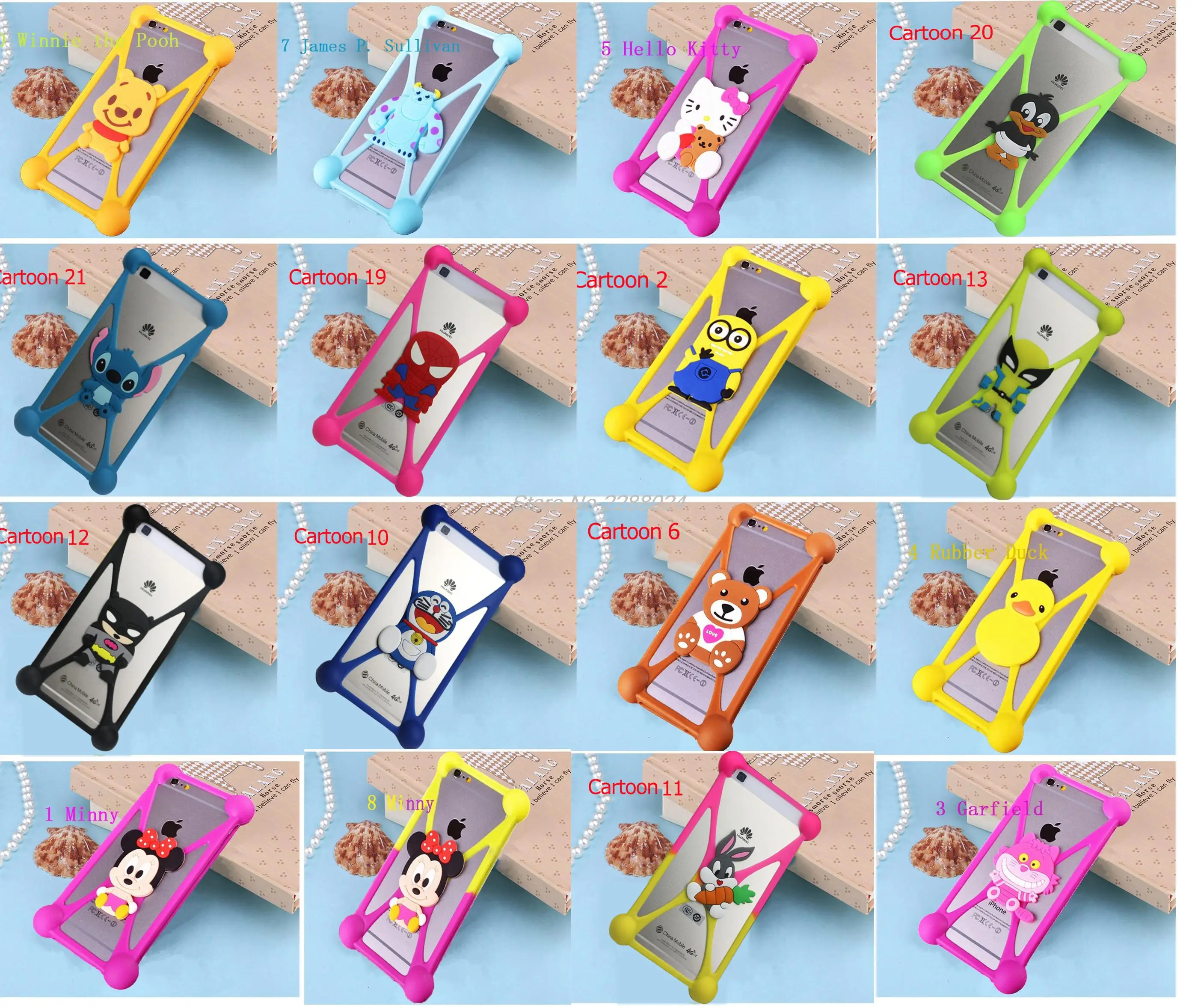 Низкая Цена Мягкий силиконовый чехол с рисунком из мультфильма Обложка для