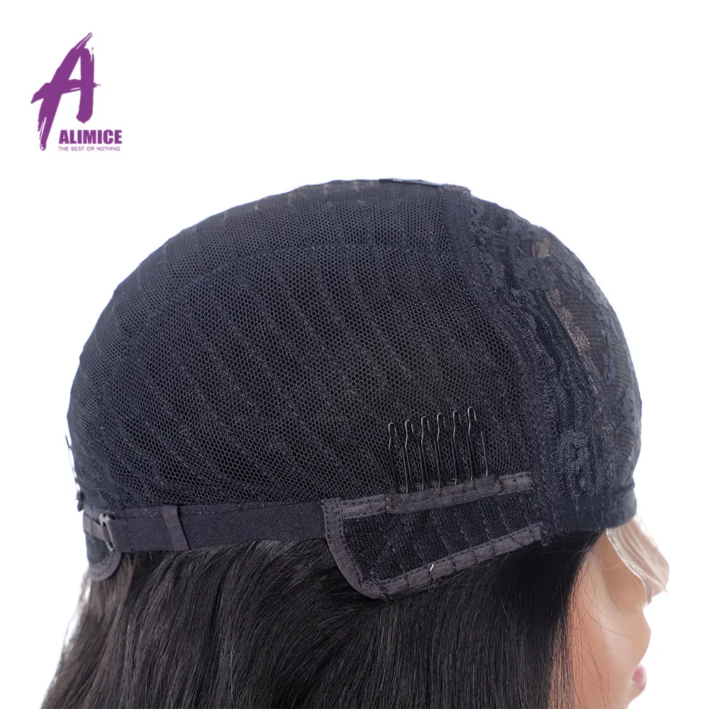 Alimice Hair Body Wave Lace Human Hair Wigs For Women Pre Plucked Brazilian Remy Hair 44 Lace Wigs With Baby Hair 8-24inch (8)