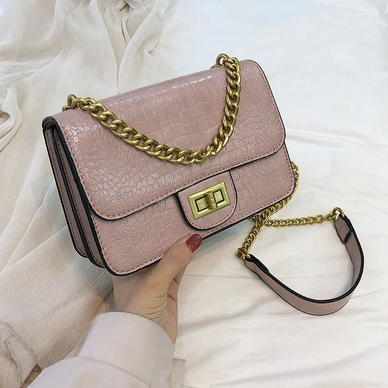 

Stone Pattern PU Leather Crossbody Bags For Women 2019 New Small Messenger Shoulder Bag Ladies Handbags Travel Cross Body Bag