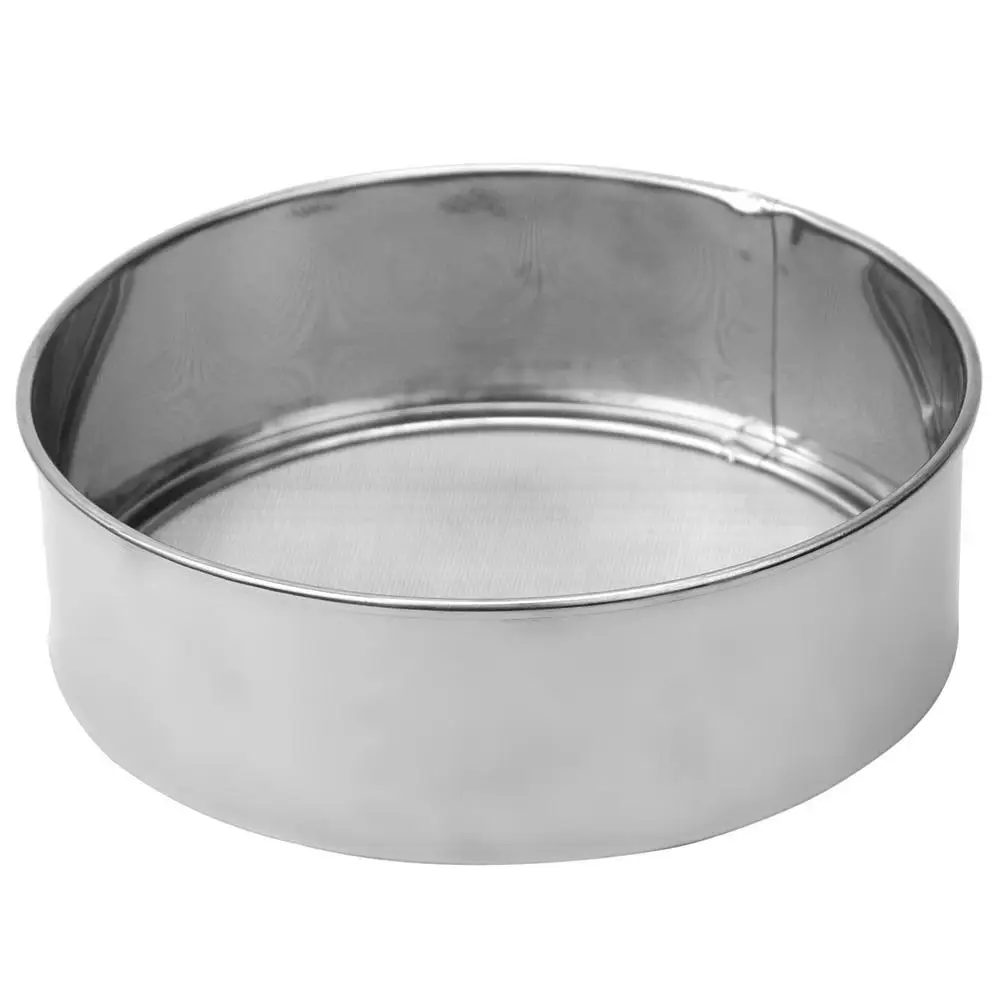 Dandeliondeme Durable Stainless Steel Mesh Flour Sifting Sifter Sieve Strainer Baking Kitchen Tool 5.91 x 1.97 Silver 