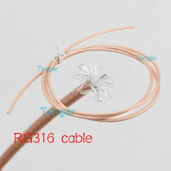 

30Feet RG316 RG-316 RF Coaxial Pigtail Jumper Extension cable 10M 10 meter Low Loss Tanger for Adding Any Length Customization