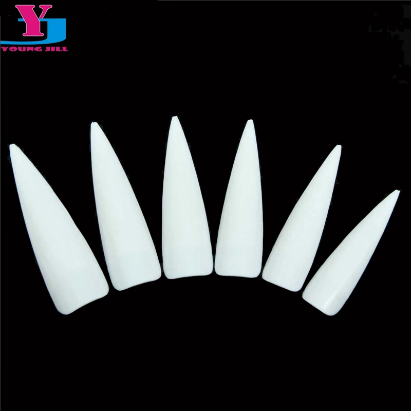 500 шт. накладные ногти на шпильке с полупокрытием|false nail art tips|nail tipsfake nails french |