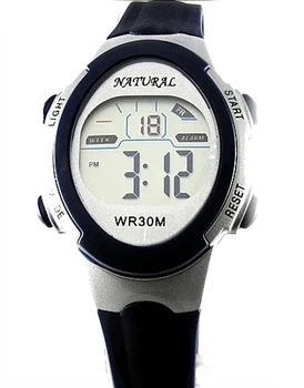 

10Pcs/Lots Wholesale Very Nice Good New DW327A Sport Date Alarm BackLight Slim Women Water Resistant Black Color Digital Watch