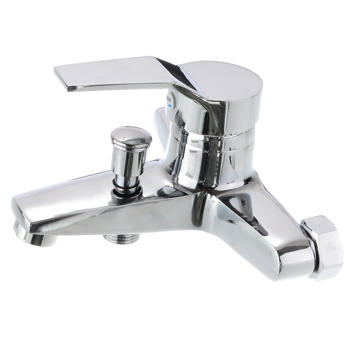 1PC Chrome Bathroom Wall Mixer Faucet Tub Basin Shower Faucet Wall Mounted Bath Valve Mixer Tap For Household Hardware