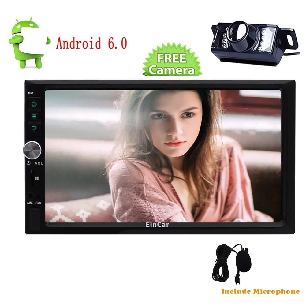 Eincar Android 6.0 In Dash Car Radio Stereo GPS Navigation Autoradio Bluetooth USB/SD Wifi 4G/3G External Microphone OBD2 Cam-in Eincar Android 6.0 In Dash Car Radio Stereo GPS Navigation Autoradio Bluetooth USB/SD Wifi 4G/3G External Microphone OBD2 Cam-in