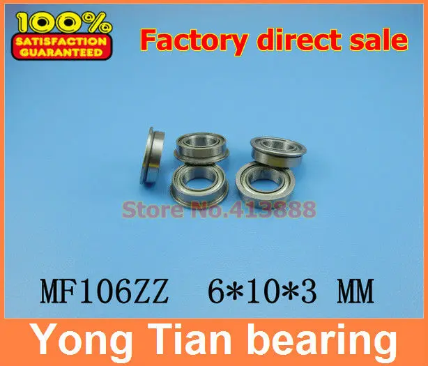 

MF106-2Z MF106ZZ MF106 F676 F676-ZZ F676ZZ F676-2Z F676Z zz z 2z Flange Deep Groove Ball Bearings 6 x 10 x 3mm High Quality