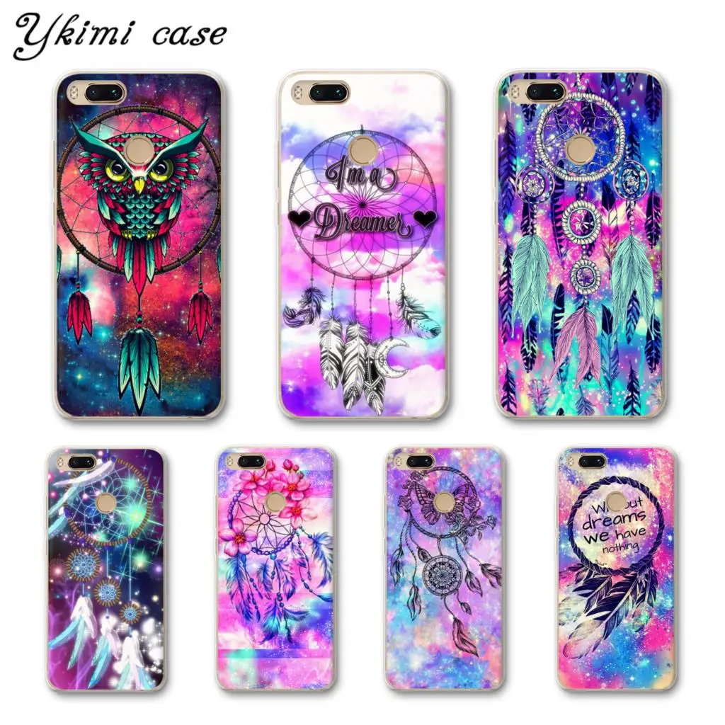 

Ykimi Case Fashion dream Dreamcatcher Cover For Xiaomi Mi 5 6 6x A1 A2 8 Se Mix 2 2s Max 3 Case Transparent Soft TPU Silicone