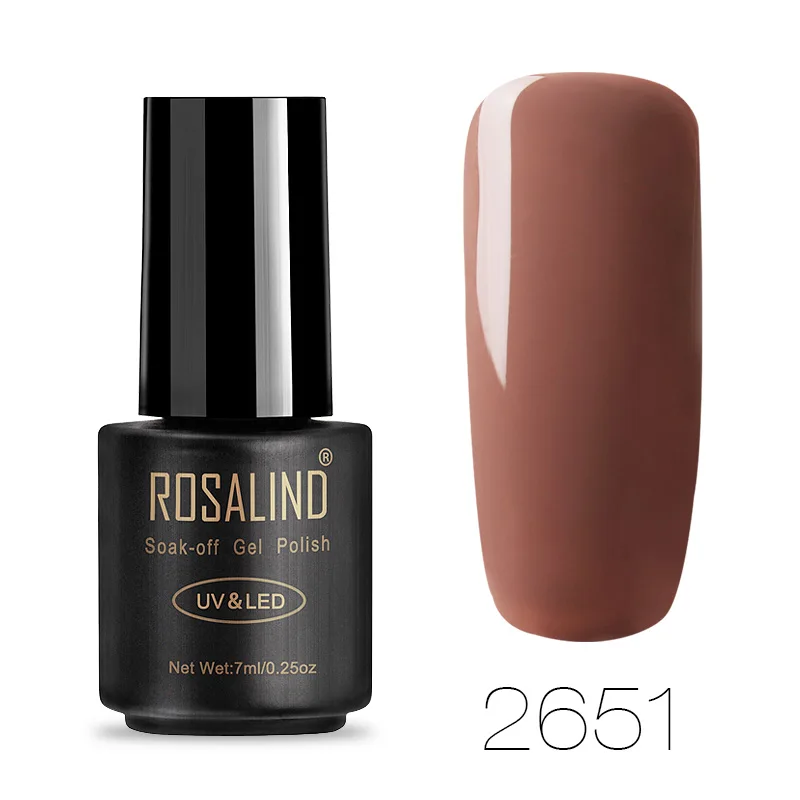 ROSALIND UV набор гель-лаков для ногтей для маникюра Полиакриловый геллак Vernis полуперманентные УФ гибридные лаки для ногтей - Цвет: 2651