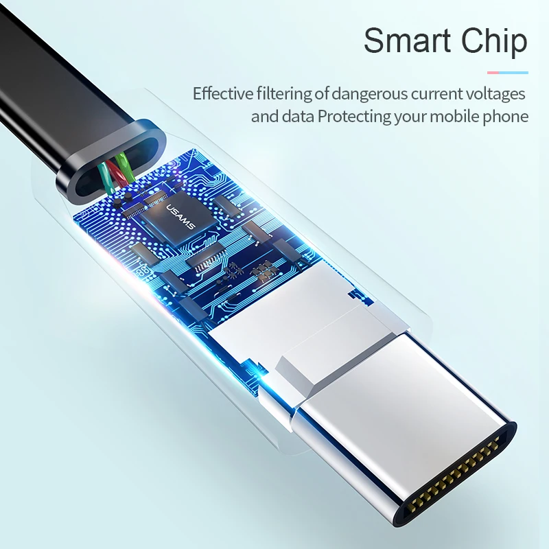 5 шт./лот UASMS type c USB кабель кабель для samsung Xiaomi Oneplus USB C зарядное устройство Синхронизация данных type c кабель для зарядки