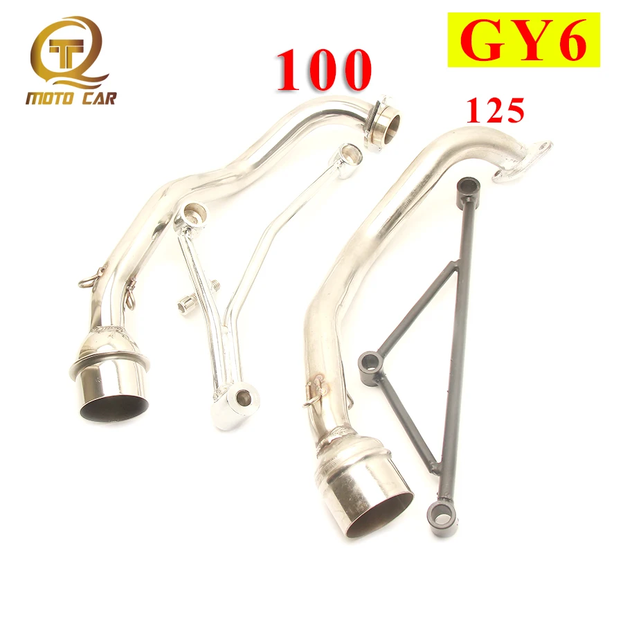 Escape de la motocicleta soporte Scooter escapar Moto silenciador Header fijo y sistema de montaje para Yamaha 100cc 100 GY6 125CC 125 150CC