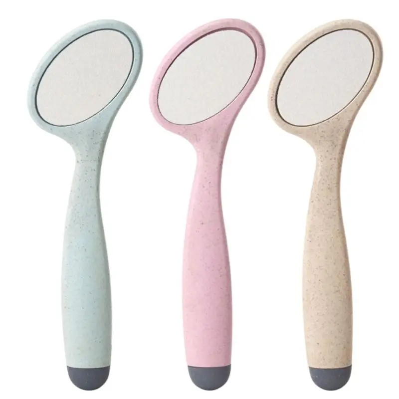 

3-In-1 Double Sided Callus Remover Foot File Rasp Heel Scrubber Grater Environmental Wheat Straw Foot Care Pedicure Tool