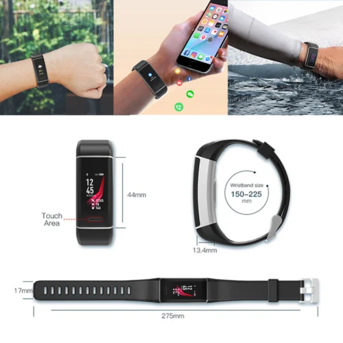 Smart Watch Blood Pressure Heart Rate Monitor Bracelet Wristband for iOS Android