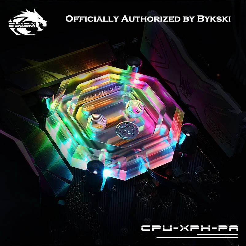 Водяной блок Bykski CPU CPU-XPH-PA для INTEL LGA1150 1151 1155 1156 2011 X99 12V RGB/5 V RBW водяное охлаждение |