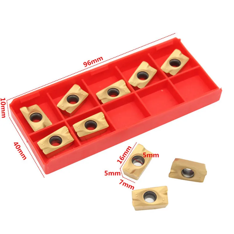 DANIU 10 шт. вставки карбида токарный станок фрезерный мельница CNC APMT1604PDER-HT инструменты для 400R фреза отделка