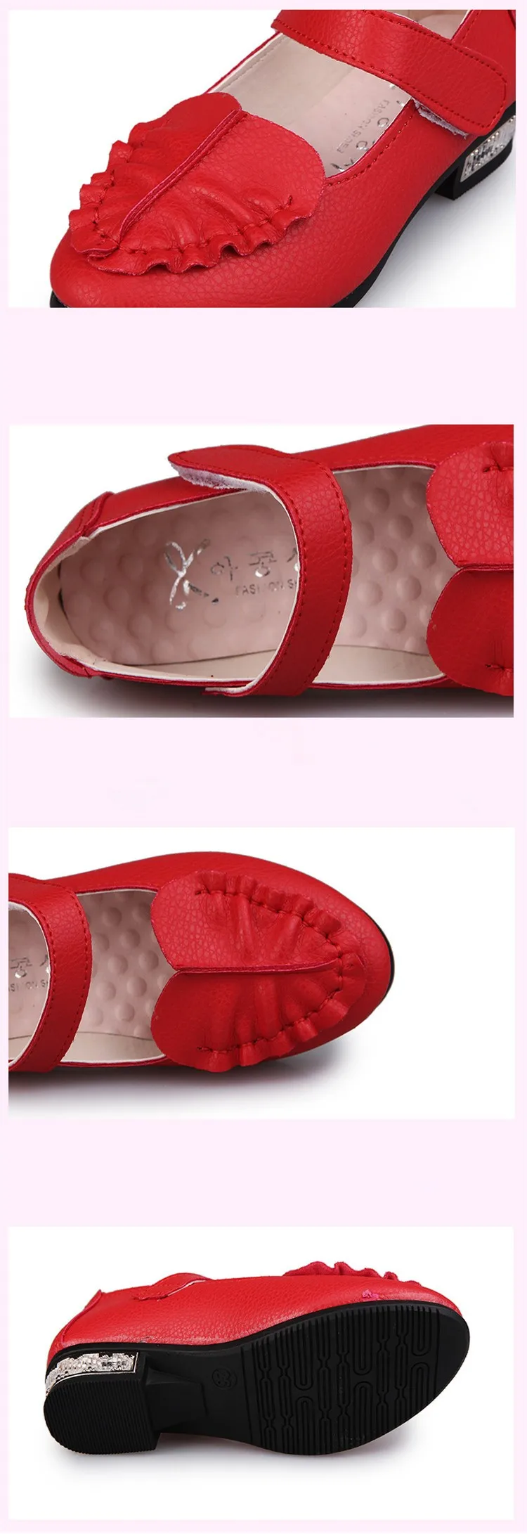 J Ghee стелька 16,5-19 см обувь для девочек Принцесса Милая Детская обувь с маленьким каблуком Детские кроссовки вечерние Рождество для девочек