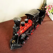 Антикварная имитация 1892 паровой железной дороги Модель двигателя, винтажная головка поезда с ведром миниатюры, ручной работы из металла модель поезда