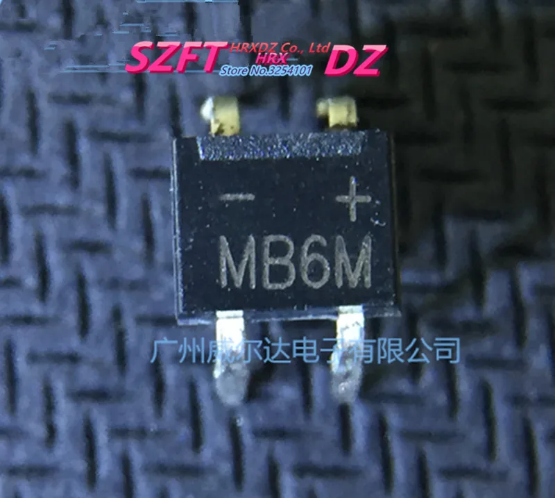 SZFTHRXDZ 100% Новый оригинальный 10 шт. MB6M DIP-4 600 В 0.5A MB6S СОП-4 600 В 0.5A