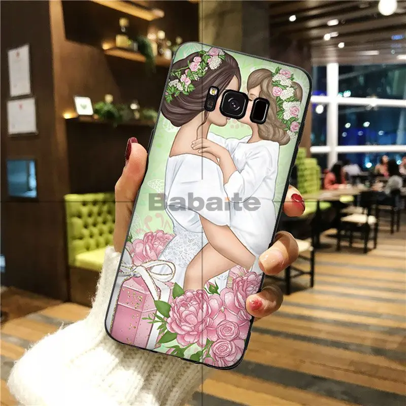 Black Brown Hair Baby Mom Girl Queen