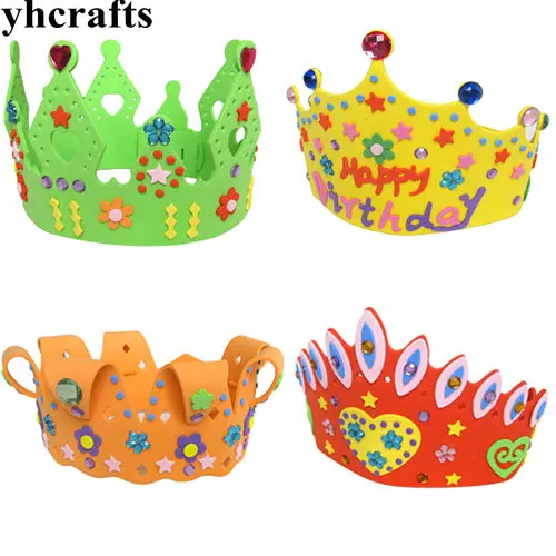1PC/LOT.4 design choose,DIY foam diamond crown craft kits Model