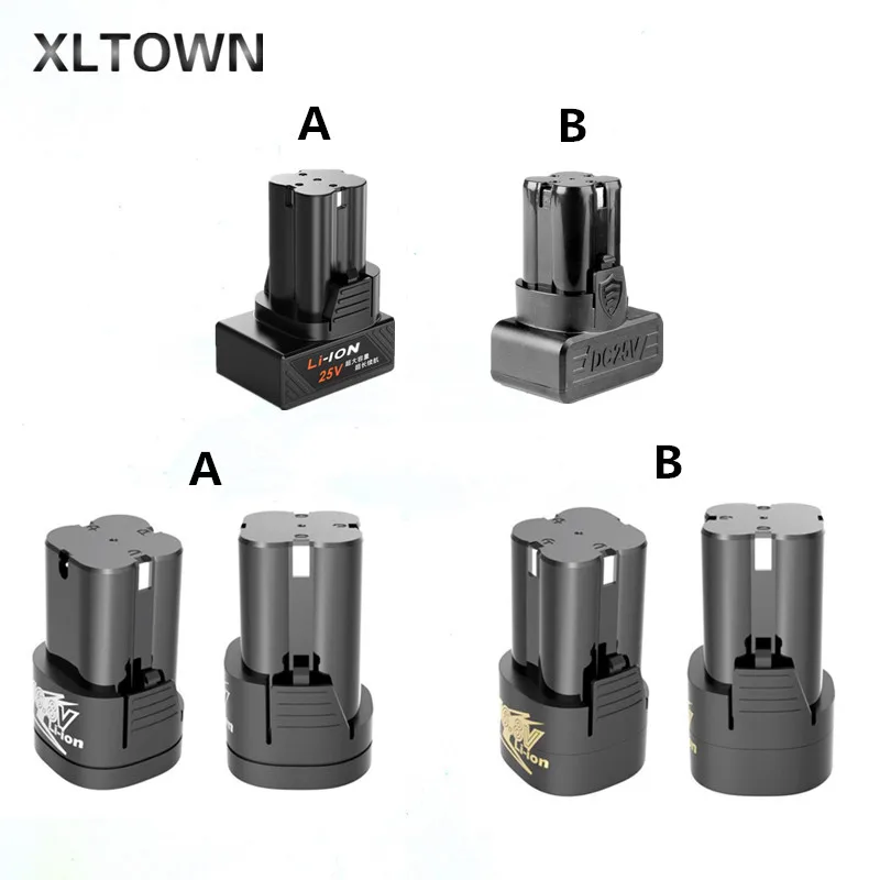 XLTOWN 16,8 в/25 В литиевая батарея, электрическая отвертка, выделенная перезаряжаемая литиевая батарея, бытовая ручная дрель 18650 мощность