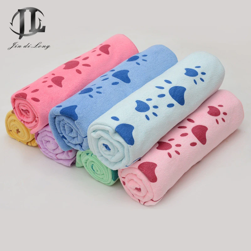

Pets Dedicated Quick-drying Towel Bath Towel Super Absorbent Soft Fiber Quilt Blanket Does Not Fade Pet Products